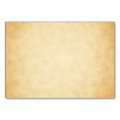 羊皮紙パターンデザインの結婚式の座席表 テーブルナンバー (裏面)