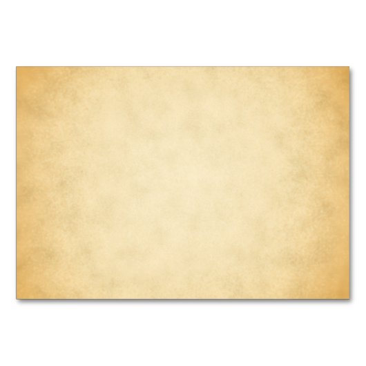 羊皮紙パターンデザインの結婚式の座席表 テーブルナンバー (裏面)