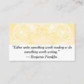 羊皮紙マンダラ 名刺 (裏面)