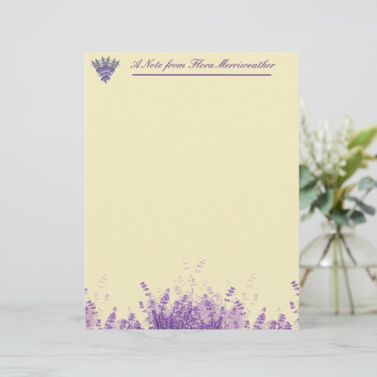 羊皮紙便パーソナライズされた器 レターヘッド (スタンド正面)