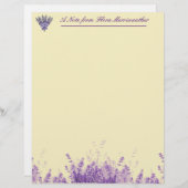 羊皮紙便パーソナライズされた器 レターヘッド (正面/裏面)