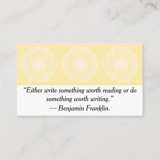 羊皮紙曼荼羅 名刺 (裏面)