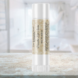 羊皮紙紙スタイルリップクリーム管ラベル スクエアシール