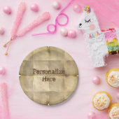 羊皮紙紙紙プレート ペーパープレート (パーティー)