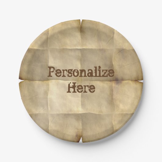 羊皮紙紙紙プレート ペーパープレート (正面)