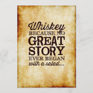 羊皮紙風5x7 テーブルサイン ウイスキー Because 招待状