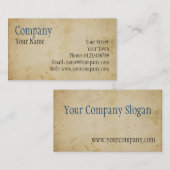 羊皮紙 名刺 (正面/裏面)