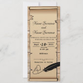 羊皮紙 招待状 (正面)