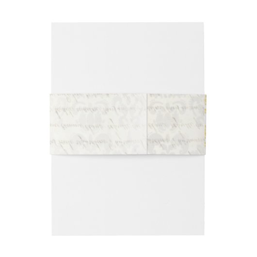 羊皮紙、金ゴールド、ホワイトダマスクの結婚式 招待状ベリーバンド (裏面例)