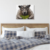 羊知性がある キャンバスプリント (インサイチュ (寝室))