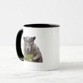 羊知性がある マグカップ (正面左)