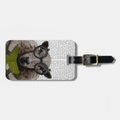 羊知性がある ラゲッジタグ (正面横)