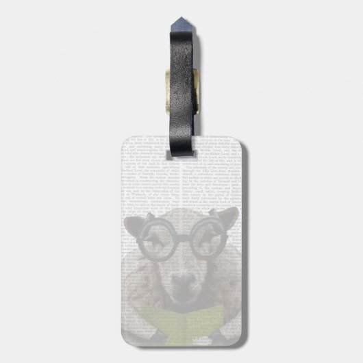 羊知性がある ラゲッジタグ (裏面縦)