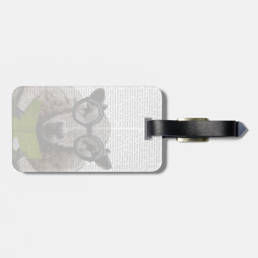 羊知性がある ラゲッジタグ (裏面横)