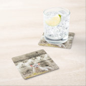 羊素朴ベビーラムバーラップ スクエアペーパーコースター (インサイチュ)