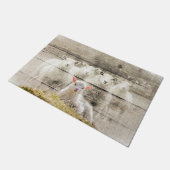 羊素朴ベビーラムバーラップ ドアマット (アングル)