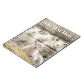 羊素朴ベビーラムバーラップ ノートブック (左側)