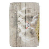 羊素朴ベビーラムバーラップ バスマット (正面縦)