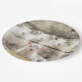 羊素朴ベビーラムバーラップ ペーパープレート (アングル)