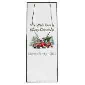 羊素朴ヴィンテージ赤トラック ワインギフトバッグ (裏面)