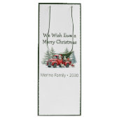 羊素朴ヴィンテージ赤トラック ワインギフトバッグ (正面)