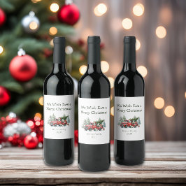 羊素朴ヴィンテージ赤トラック ワインラベル