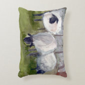 羊素朴 アクセントクッション (正面(垂直))