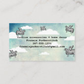 羊翼編飛んでいる集機編み物編集機 名刺 (裏面)