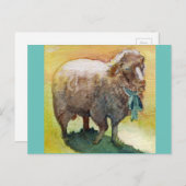 羊葉書 ポストカード (正面/裏面)