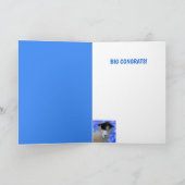 羊頭が切れる卒業カード カード (内部)