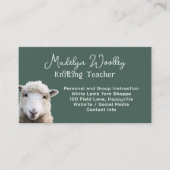 羊顔カスタム糸繊維工芸品店 名刺 (正面)