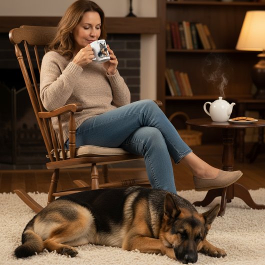 羊飼いとお茶の時間モダン コーヒーマグカップ
