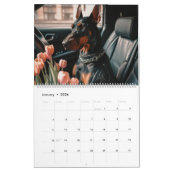 羊飼いとドベルマン2024 カレンダー (1月 2026)