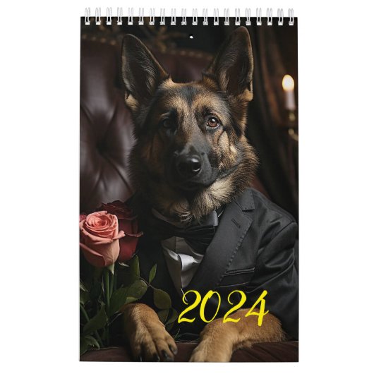 羊飼いとドベルマン2024 カレンダー (裏面)