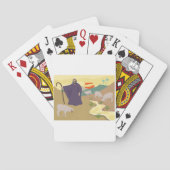 羊飼いと彼の群れのトランプ トランプ (裏面)