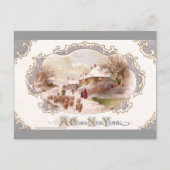 羊飼いと羊たちのお正月 シーズンポストカード (正面)