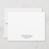 羊飼いと羊のすべての行事ノートカード サンキューカード (裏面)