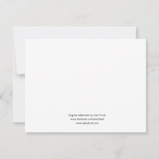 羊飼いと羊のすべての行事ノートカード サンキューカード (裏面)