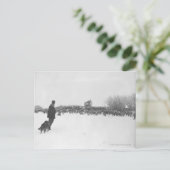 羊飼いと羊のキャンプの犬 ポストカード (スタンド正面)