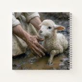 羊飼いによって救われた子羊 ノートブック (裏面)