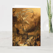 羊飼いのファインアートのクリスマスの崇敬 シーズンカード (裏面)