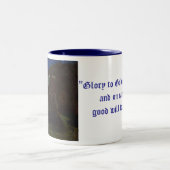 羊飼いのマグへの告知 ツートーンマグカップ (中央)