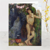 羊飼いの哀歌の美術葉書 カード (黄色い花)