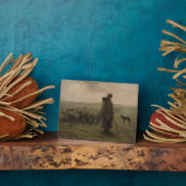 羊飼いの娘とヒツジの群れ | 1862-63 フォトプラーク (側面)