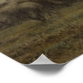 羊飼いの娘とヒツジの群れ | 1862-63 ポスター (角)