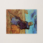 羊飼いの少女（ミレー作）フィンセント・ファン・ゴッホ ジグソーパズル (横)