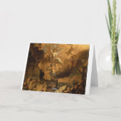 羊飼いの崇拝ファインアートクリスマス シーズンカード (裏面)