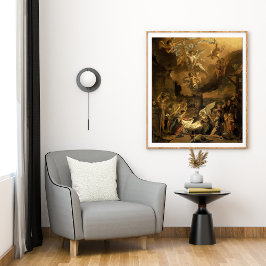 羊飼いの崇拝ファインアートクリスマス ポスター