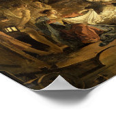 羊飼いの崇拝ファインアートクリスマス ポスター (角)