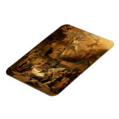 羊飼いの崇拝ファインアートクリスマス マグネット (左側)